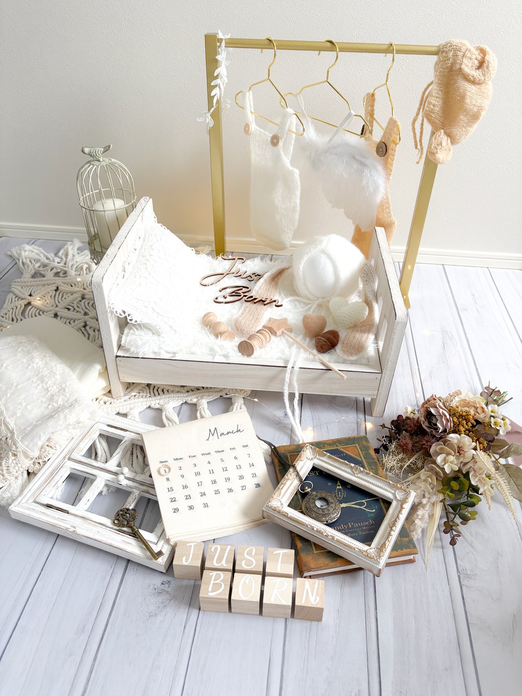 Antiqueセット ニューボーンフォトレンタル アンティーク