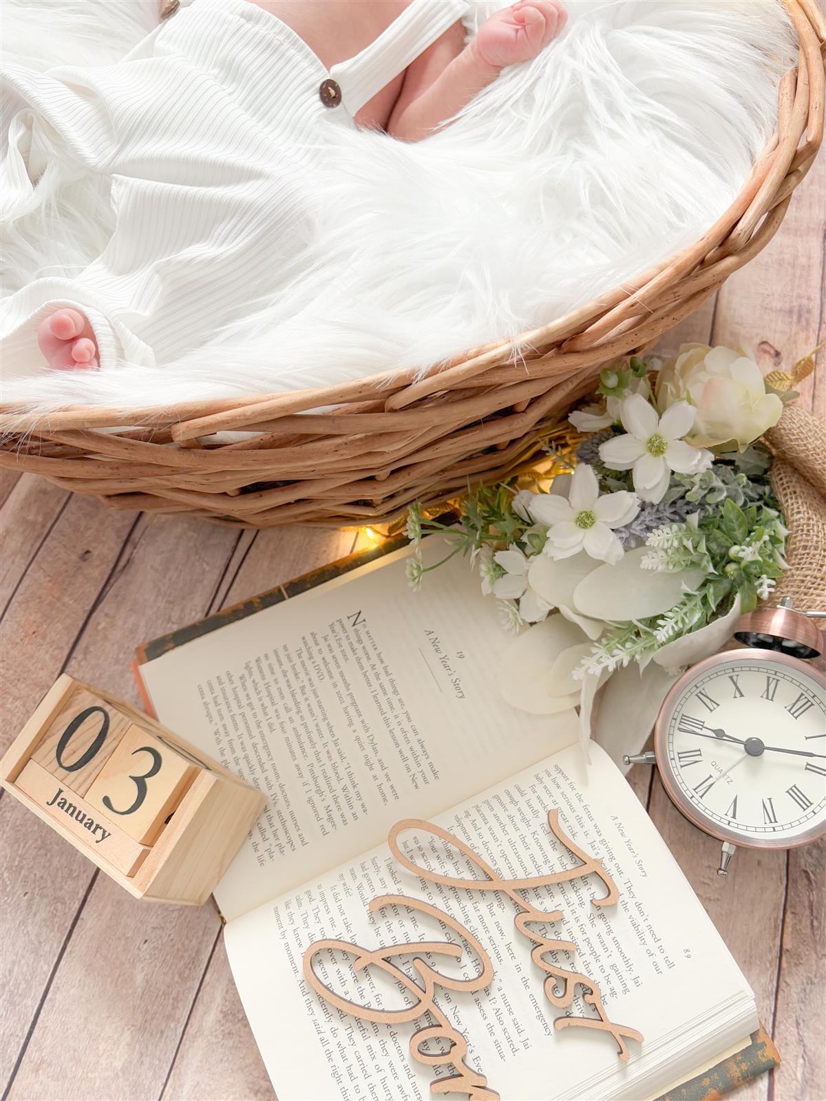 Botanicalセット 撮影サンプル ニューボーンフォト セルフ撮影